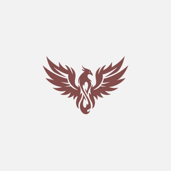 Phoenix Rise Logo — Powerful Symbol of Rebirth and Strength