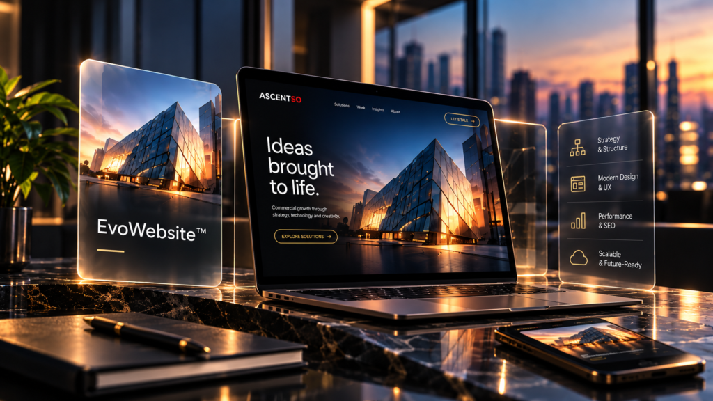 EvoWebsite™ modular business website by ASCENTSO